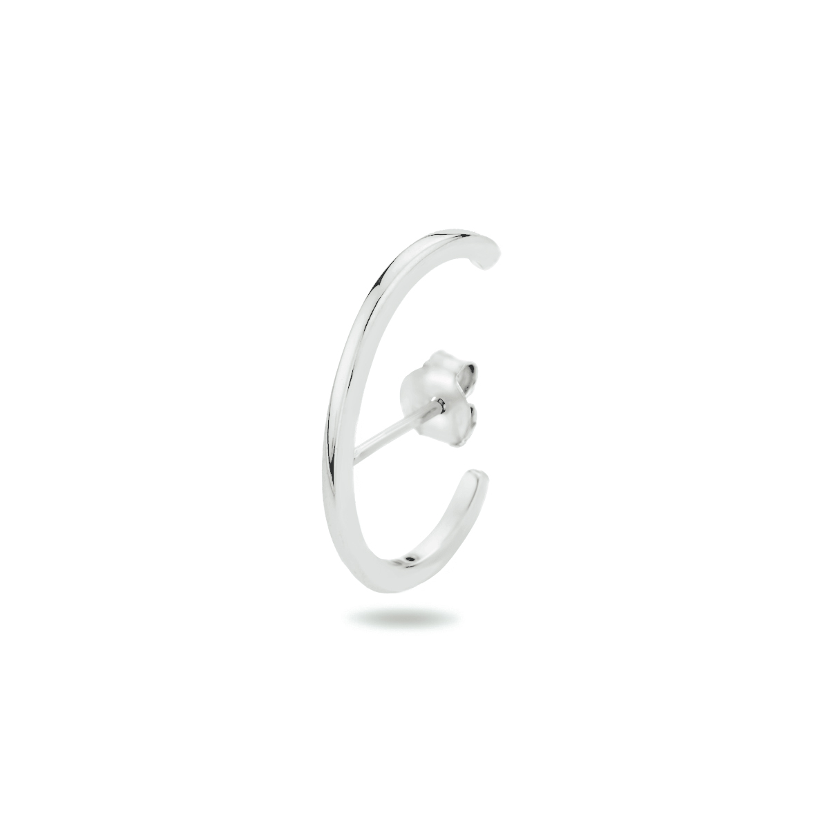 Gerhodineerd 925 zilveren oorsteker met een afmeting van 24x1.3mm. De oorsteker wordt per stuk verkocht.