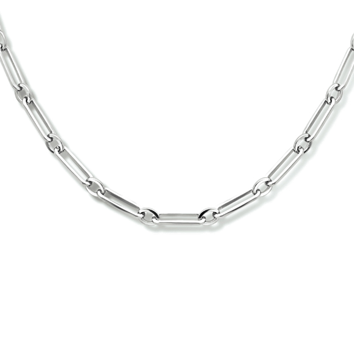 Gerhodineerd 925 zilveren anker collier met een schakelbreedte van 3.2mm. Het collier heeft een draaglengte van 45cm en een stevige karabijn sluiting.