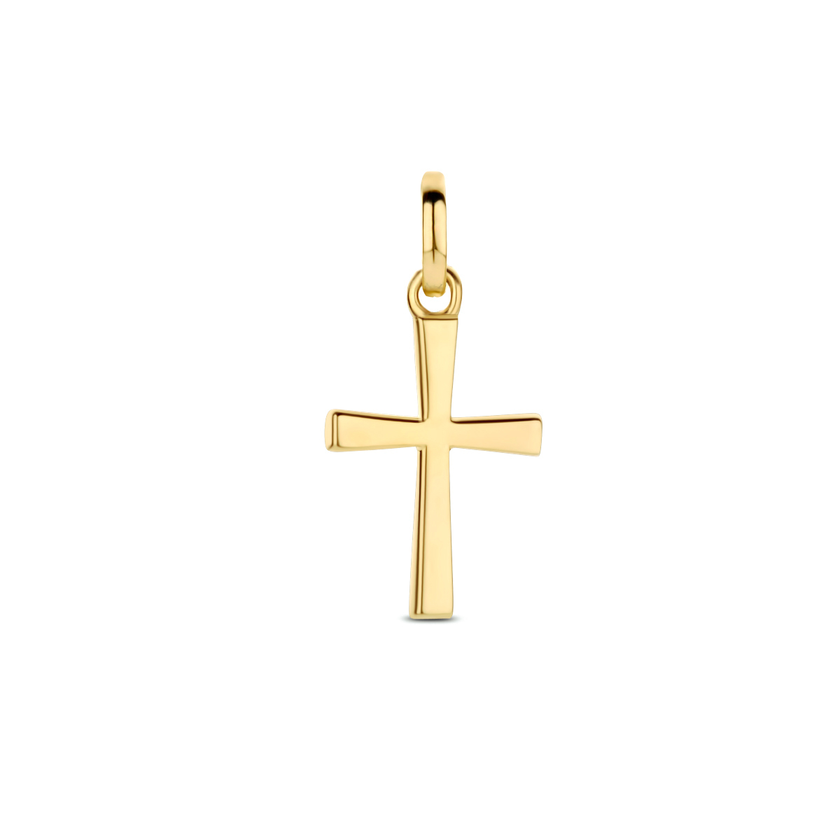  Geelgouden  kruis bedel