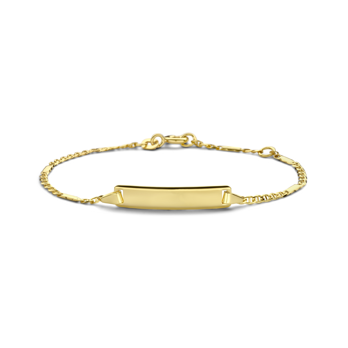 Graveerarmband in geel goud 14 k