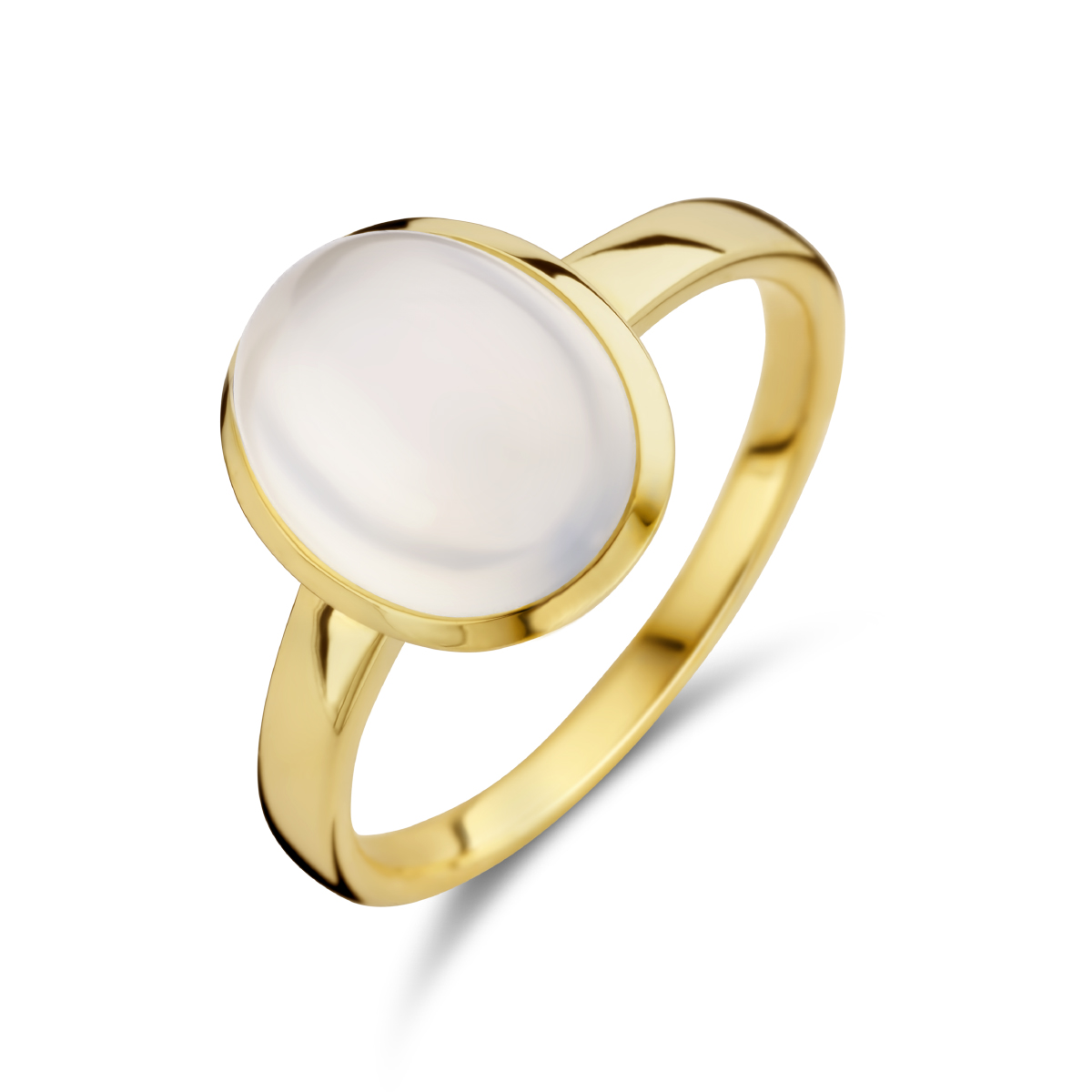 3.25ct Cabochon geslepen maansteen. 10x8mm