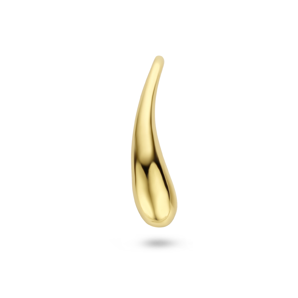 Geelgoud op 925 zilveren hanger met een afmeting van 20x5.5mm. Geen garantie op de plating.