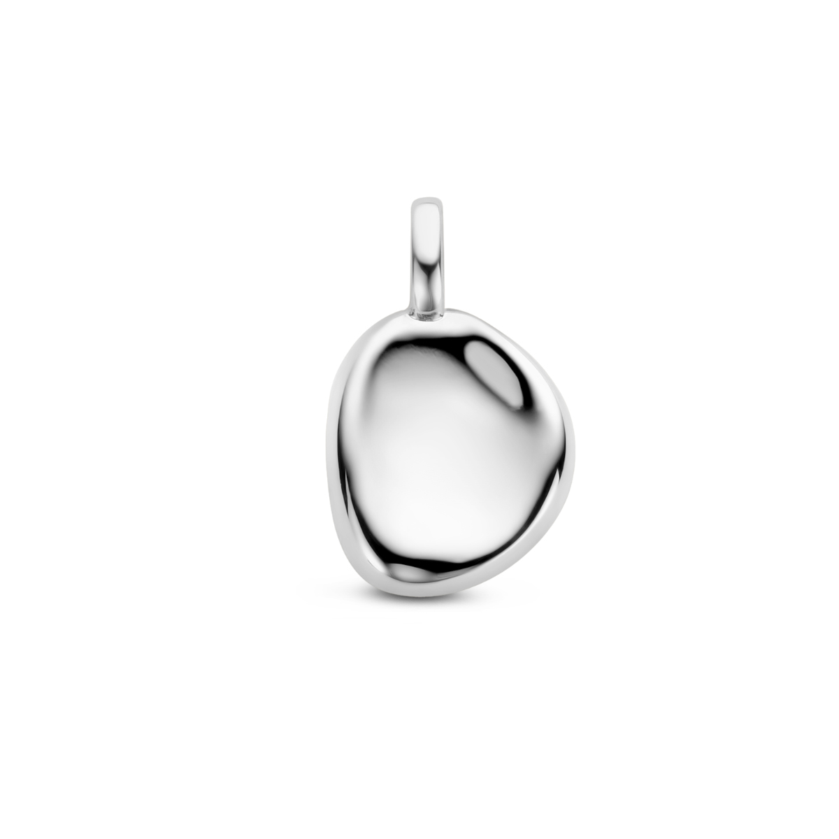 Gerhodineerd 925 zilveren hanger met een afmeting van 14x8.5mm.
