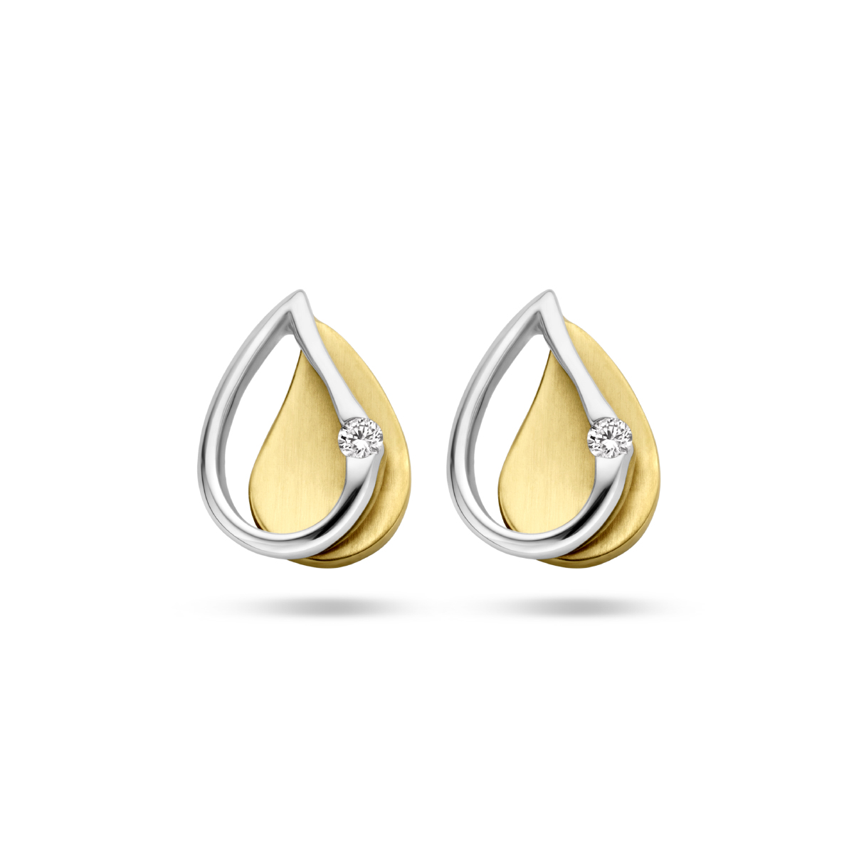 10 x 7 mm Goud 0.03 ct Si H