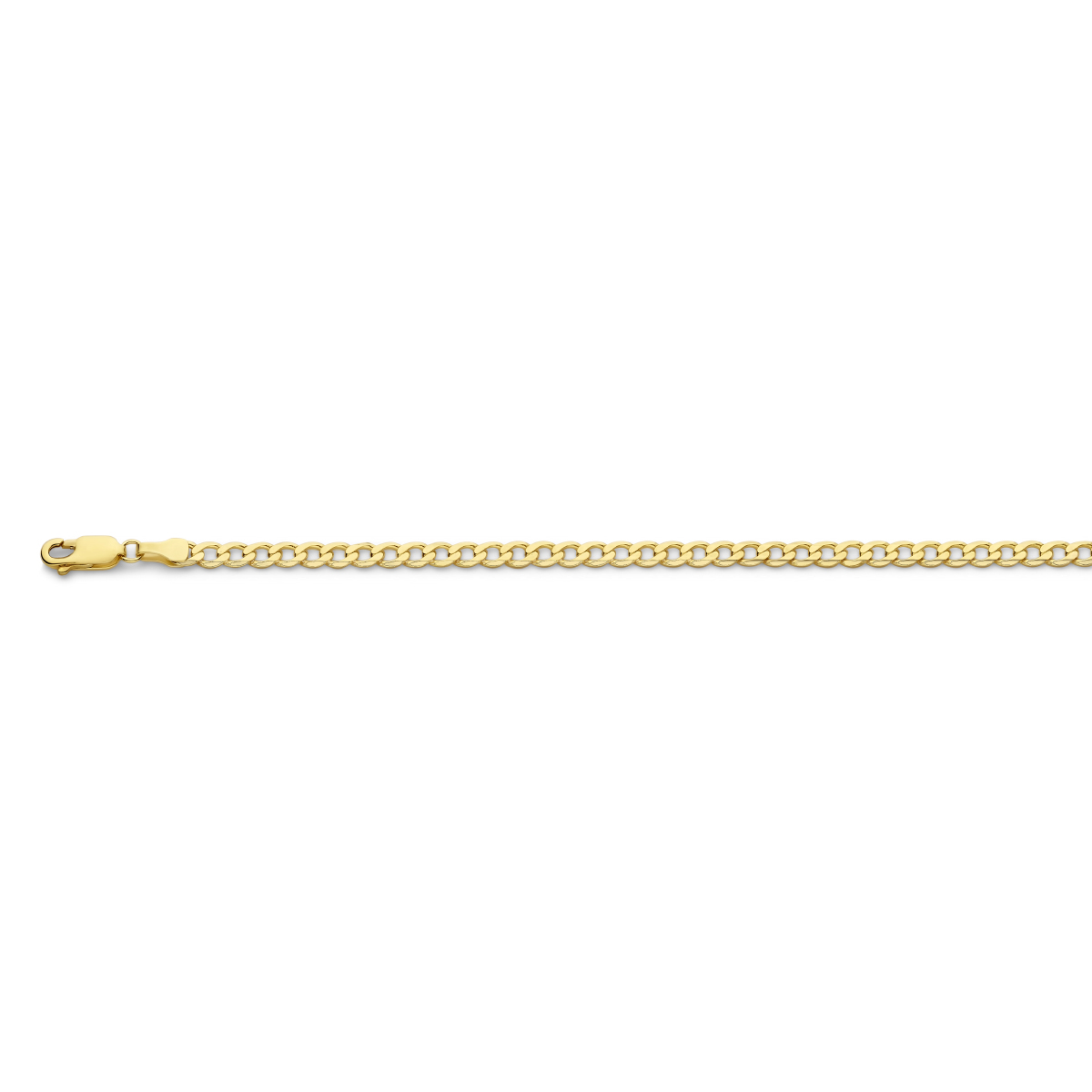 Gouden Gourmet Schakel Collier  60cm