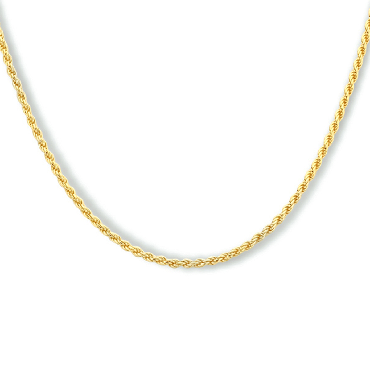 Geelgoud op 925 zilveren koord lengte artikel uitgevoerd met een karabijn sluiting. De schakelbreedte is 1.7mm. Geen garantie op plating.
