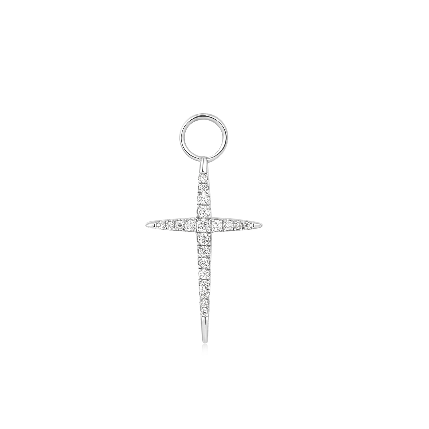 Productbeschrijving 
Geef je oorringen een upgrade met deze trendy kruis oorbedel. Perfect om een glanzend detail toe te voegen. De bedel bevat zirkonia stenen en is gemaakt van 925 sterling zilver met rhodium plating. Schuif eenvoudig de bedel over je favoriete oorringen.

Het Merk
GeÃ¯nspireerd door de laatste fashion trends is Ania Haie het toonaangevende sieradenmerk voor hoogkwalitatieve maar ook betaalbare zilveren sieraden, zonder op de kwaliteit in te leveren. Iedere collectie is gebaseerd op de laatste catwalktrends, waardoor Ania Haie snel tot hÃ©t sieradenmerk voor stijlbewuste consumenten is verkozen. Elk sieraad wordt ontworpen om te combineren met andere sieraden waardoor je je eigen look kunt creÃ«ren. Maar ook zijn Ania Haie sieraden opvallend genoeg om op zichzelf te dragen.

How It All Started
Met een passie voor kwalitatieve sieraden met stijl Ã©n het besef dat de mode bewuste vrouw niet wil inleveren op kwaliteit is Ania Haie geboren. De Ania Haie oprichters zagen later dat de moderne vrouw van vandaag graag sieraden combineert en layered om haar individualiteit te omarmen, de kans werd aangegrepen en de droom werd werkelijkheid.

Volg ons ook op social media
Wil jij op de hoogte blijven van nieuwe collecties, toffe combinaties en de laatste sieraden trends? Hou ons dan ook in de gaten op social media. Daarnaast inspireren wij jou dagelijks met verschillende looks en mix & match combinaties! Deel gerust jouw eigen unieke Ania Haie look door de hashtag #aniahaiexme te gebruiken. Wie weet wordt jouw look gerepost op Ã©Ã©n van onze kanalen!
Je kunt ons volgen op Facebook en Instagram.