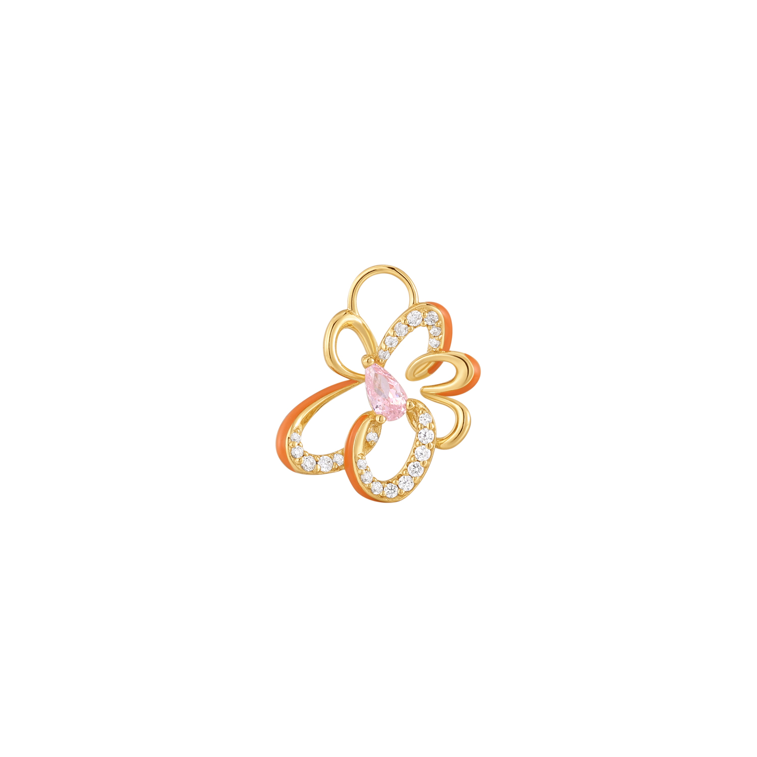 Productbeschrijving 
Geef je oorringen een upgrade met deze kleurige bloemen oorbedel. De bedel is gemaakt van 925 sterling zilver met 14 karaat gouden plating en is bezet met glinsterende zirkonia's en een delicate zachtroze steen. Schuif eenvoudig de bedel over je favoriete oorringen.

Het Merk
GeÃ¯nspireerd door de laatste fashion trends is Ania Haie het toonaangevende sieradenmerk voor hoogkwalitatieve maar ook betaalbare zilveren sieraden, zonder op de kwaliteit in te leveren. Iedere collectie is gebaseerd op de laatste catwalktrends, waardoor Ania Haie snel tot hÃ©t sieradenmerk voor stijlbewuste consumenten is verkozen. Elk sieraad wordt ontworpen om te combineren met andere sieraden waardoor je je eigen look kunt creÃ«ren. Maar ook zijn Ania Haie sieraden opvallend genoeg om op zichzelf te dragen.

How It All Started
Met een passie voor kwalitatieve sieraden met stijl Ã©n het besef dat de mode bewuste vrouw niet wil inleveren op kwaliteit is Ania Haie geboren. De Ania Haie oprichters zagen later dat de moderne vrouw van vandaag graag sieraden combineert en layered om haar individualiteit te omarmen, de kans werd aangegrepen en de droom werd werkelijkheid.

Volg ons ook op social media
Wil jij op de hoogte blijven van nieuwe collecties, toffe combinaties en de laatste sieraden trends? Hou ons dan ook in de gaten op social media. Daarnaast inspireren wij jou dagelijks met verschillende looks en mix & match combinaties! Deel gerust jouw eigen unieke Ania Haie look door de hashtag #aniahaiexme te gebruiken. Wie weet wordt jouw look gerepost op Ã©Ã©n van onze kanalen!
Je kunt ons volgen op Facebook en Instagram.