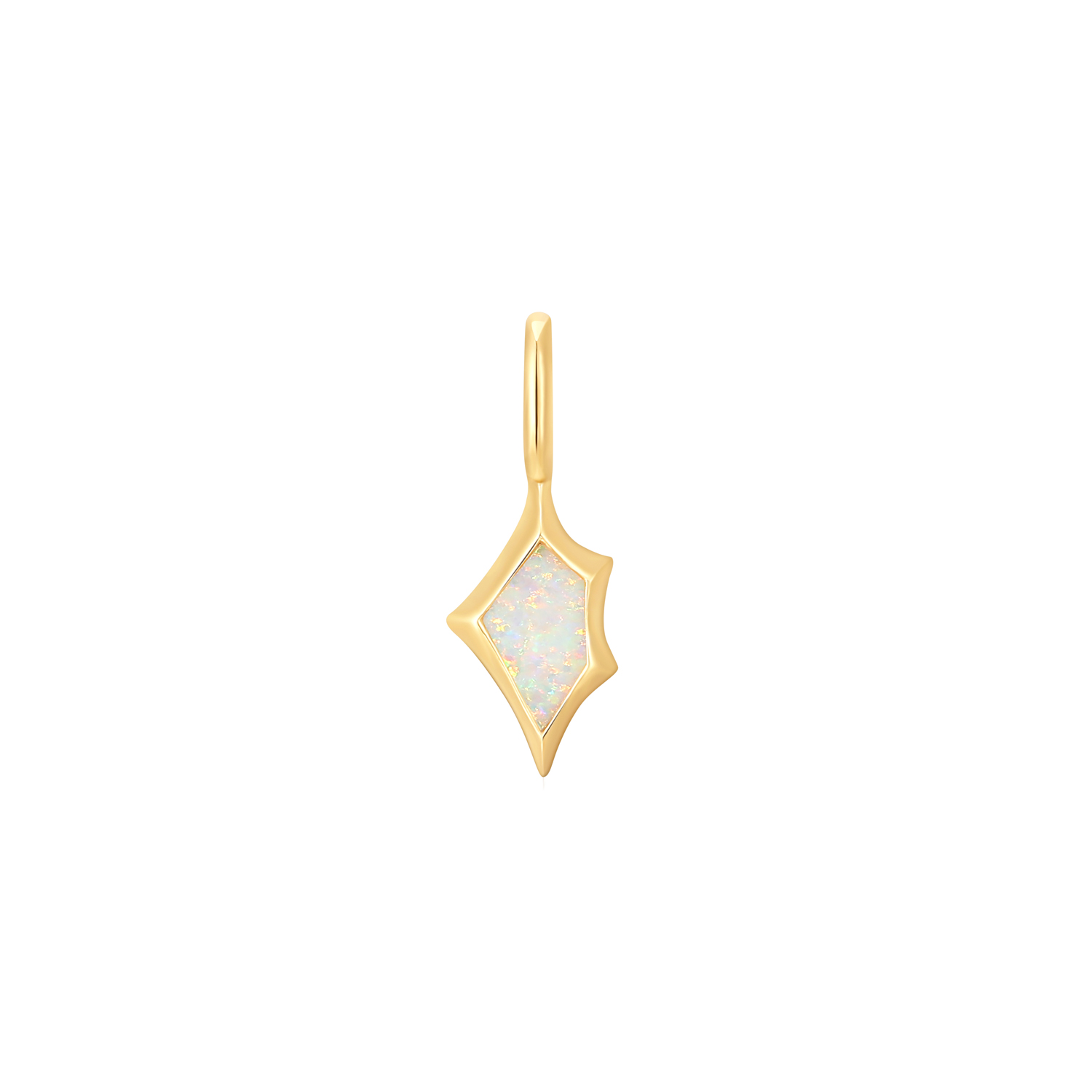 Productbeschrijving 
Geef je ketting een upgrade met deze prachtige bedel. De bedel bevat een kyoto opaal edelsteen en is gemaakt van 925 sterling zilver met 14 karaat gouden plating. Bevestig je bedel eenvoudig aan een kettng, armband of connector.

Het Merk
GeÃ¯nspireerd door de laatste fashion trends is Ania Haie het toonaangevende sieradenmerk voor hoogkwalitatieve maar ook betaalbare zilveren sieraden, zonder op de kwaliteit in te leveren. Iedere collectie is gebaseerd op de laatste catwalktrends, waardoor Ania Haie snel tot hÃ©t sieradenmerk voor stijlbewuste consumenten is verkozen. Elk sieraad wordt ontworpen om te combineren met andere sieraden waardoor je je eigen look kunt creÃ«ren. Maar ook zijn Ania Haie sieraden opvallend genoeg om op zichzelf te dragen.

How It All Started
Met een passie voor kwalitatieve sieraden met stijl Ã©n het besef dat de mode bewuste vrouw niet wil inleveren op kwaliteit is Ania Haie geboren. De Ania Haie oprichters zagen later dat de moderne vrouw van vandaag graag sieraden combineert en layered om haar individualiteit te omarmen, de kans werd aangegrepen en de droom werd werkelijkheid.

Volg ons ook op social media
Wil jij op de hoogte blijven van nieuwe collecties, toffe combinaties en de laatste sieraden trends? Hou ons dan ook in de gaten op social media. Daarnaast inspireren wij jou dagelijks met verschillende looks en mix & match combinaties! Deel gerust jouw eigen unieke Ania Haie look door de hashtag #aniahaiexme te gebruiken. Wie weet wordt jouw look gerepost op Ã©Ã©n van onze kanalen!
Je kunt ons volgen op Facebook en Instagram.