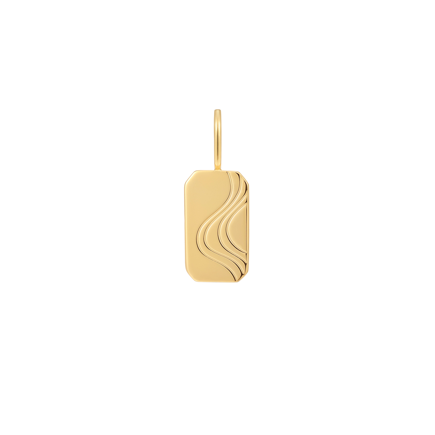 Productbeschrijving 
Geef je ketting een upgrade met deze tag bedel, perfect wanneer je zin hebt in sprankeling. De tag-vormige bedel met gegraveerde golven is gemaakt van 925 sterling zilver met 14 karaat gouden plating. Bevestig je bedel eenvoudig aan een kettng, armband of connector.

Het Merk
GeÃ¯nspireerd door de laatste fashion trends is Ania Haie het toonaangevende sieradenmerk voor hoogkwalitatieve maar ook betaalbare zilveren sieraden, zonder op de kwaliteit in te leveren. Iedere collectie is gebaseerd op de laatste catwalktrends, waardoor Ania Haie snel tot hÃ©t sieradenmerk voor stijlbewuste consumenten is verkozen. Elk sieraad wordt ontworpen om te combineren met andere sieraden waardoor je je eigen look kunt creÃ«ren. Maar ook zijn Ania Haie sieraden opvallend genoeg om op zichzelf te dragen.

How It All Started
Met een passie voor kwalitatieve sieraden met stijl Ã©n het besef dat de mode bewuste vrouw niet wil inleveren op kwaliteit is Ania Haie geboren. De Ania Haie oprichters zagen later dat de moderne vrouw van vandaag graag sieraden combineert en layered om haar individualiteit te omarmen, de kans werd aangegrepen en de droom werd werkelijkheid.

Volg ons ook op social media
Wil jij op de hoogte blijven van nieuwe collecties, toffe combinaties en de laatste sieraden trends? Hou ons dan ook in de gaten op social media. Daarnaast inspireren wij jou dagelijks met verschillende looks en mix & match combinaties! Deel gerust jouw eigen unieke Ania Haie look door de hashtag #aniahaiexme te gebruiken. Wie weet wordt jouw look gerepost op Ã©Ã©n van onze kanalen!
Je kunt ons volgen op Facebook en Instagram.