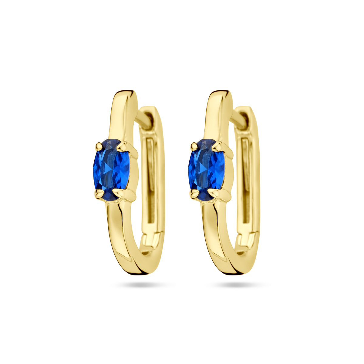 21.03352 Klapoorringen blauw zirkonia 1 micron