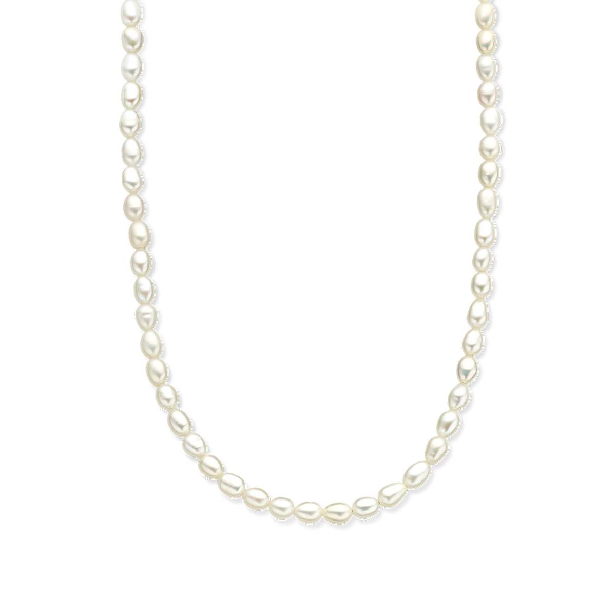 14k Geelgouden collier uitgevoerd met zoetwaterparels. Het collier heeft een draaglengte van 40cm en een extensie van 5cm.