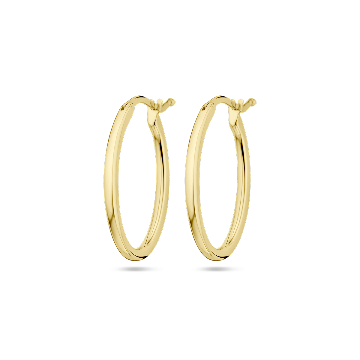 14k Geelgouden oorringen met een afmeting van 25.5x2.0mm.