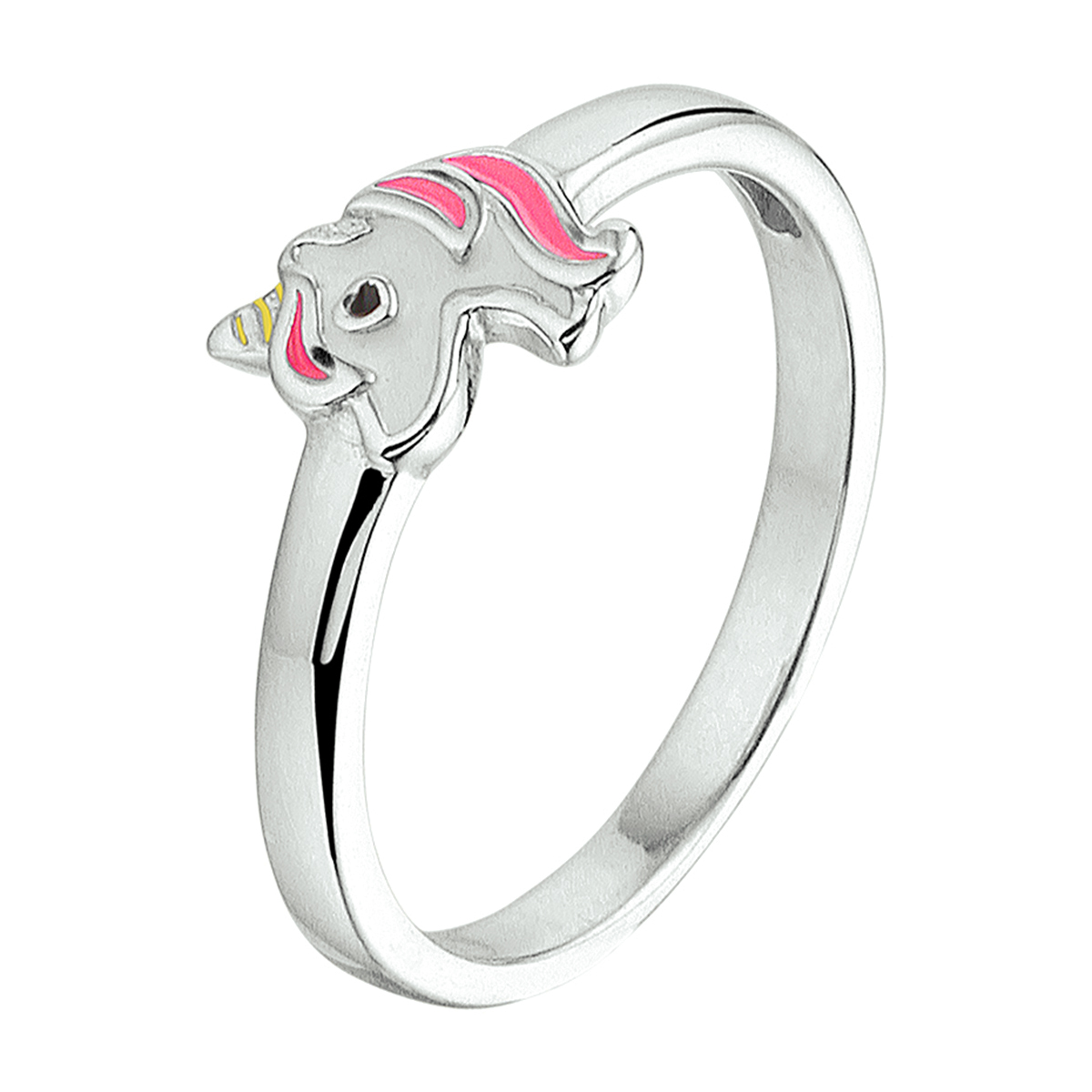 Beschrijving: Schattige gerhodineerd zilveren fantasie eenhoorn ring met een breedte van 7mm. Deze ring is perfect te combineren met bijpassende sieraden uit onze collectie. Tip: Leuk om kado te geven zie je ze al stralen!? Info: Gerhodineerd zilver is door de rhodiumlaag beter bestand tegen verkleuren en krassen.
Doelgroep: kinderen
Ringmaat: 13.00 mm (41)
Breedte: 7 mm