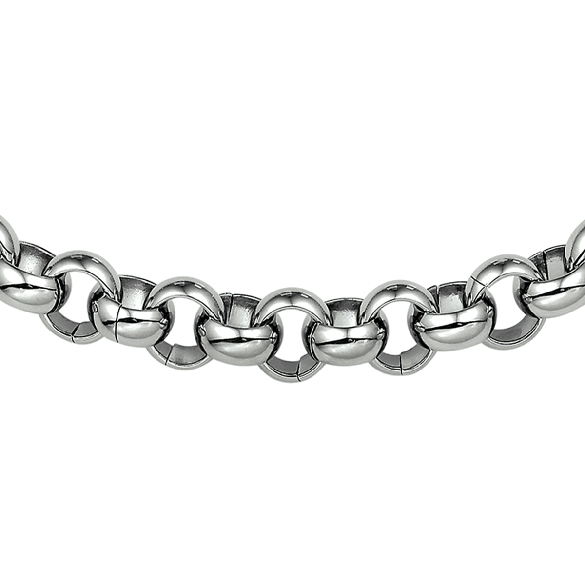 Beschrijving: Stalen collier met jasseron schakel. 
Uniekenummer serie: 29507
Verpakt per: 1
Doelgroep: dames
Breedte: 9 mm
Langste lengte: 50 mm
