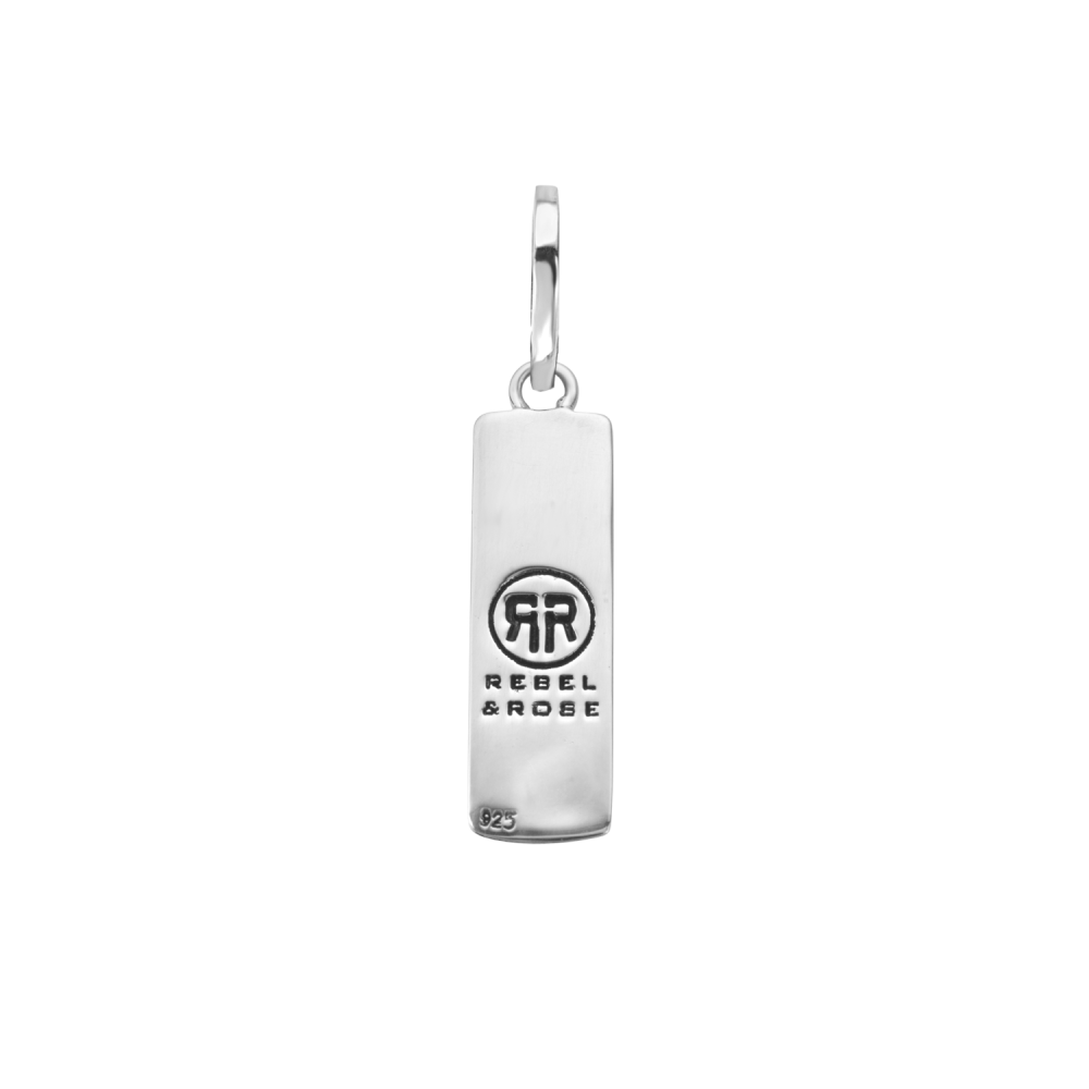Zilveren hanger Tag van het merk Rebel & Rose