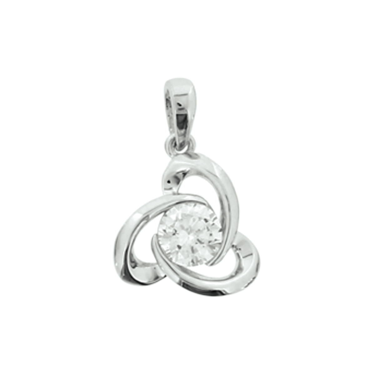 Zilveren hanger | zirkonia 925 zilver
