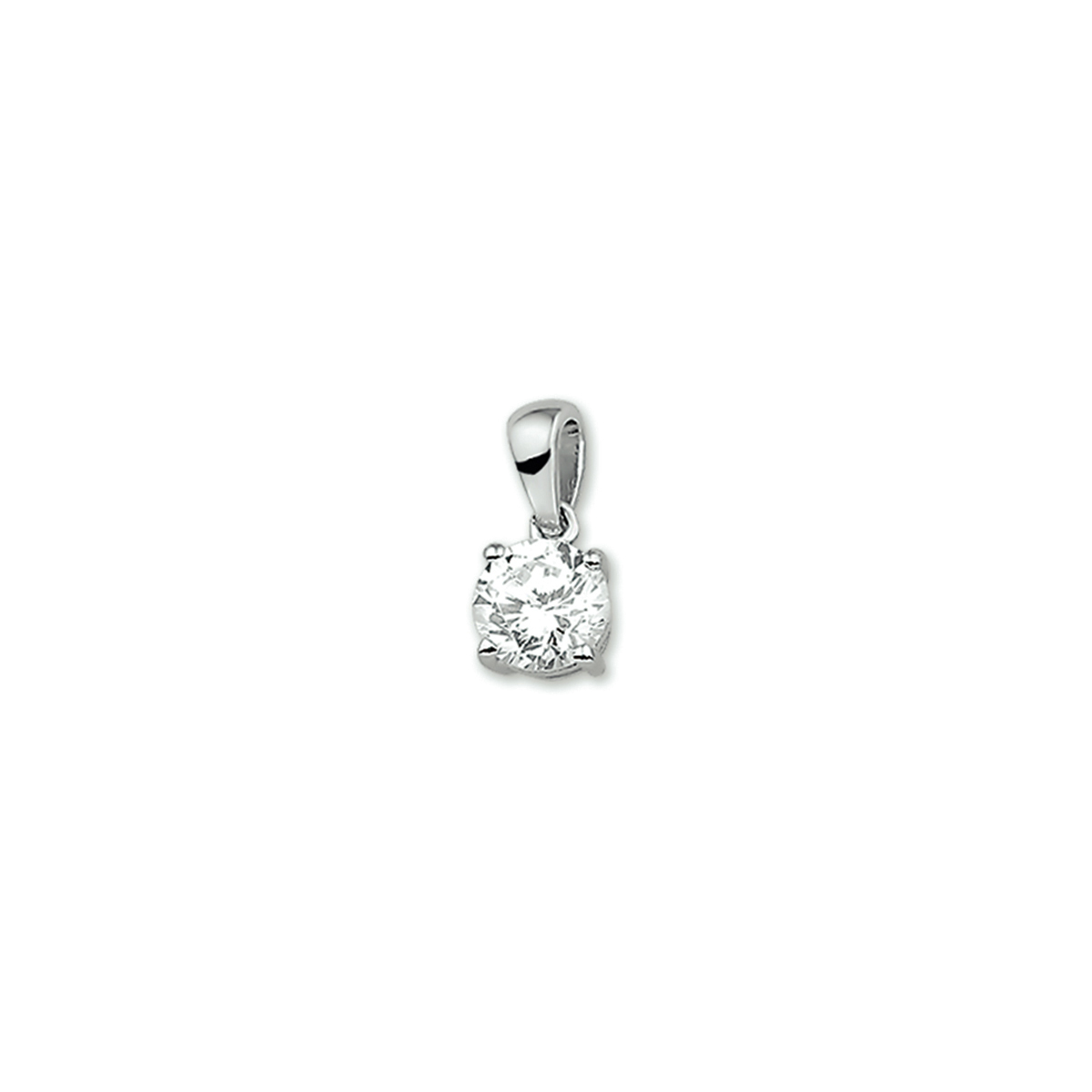 Zilver hanger solitair zirkonia 6.5 mm

Zetting: kastzetting