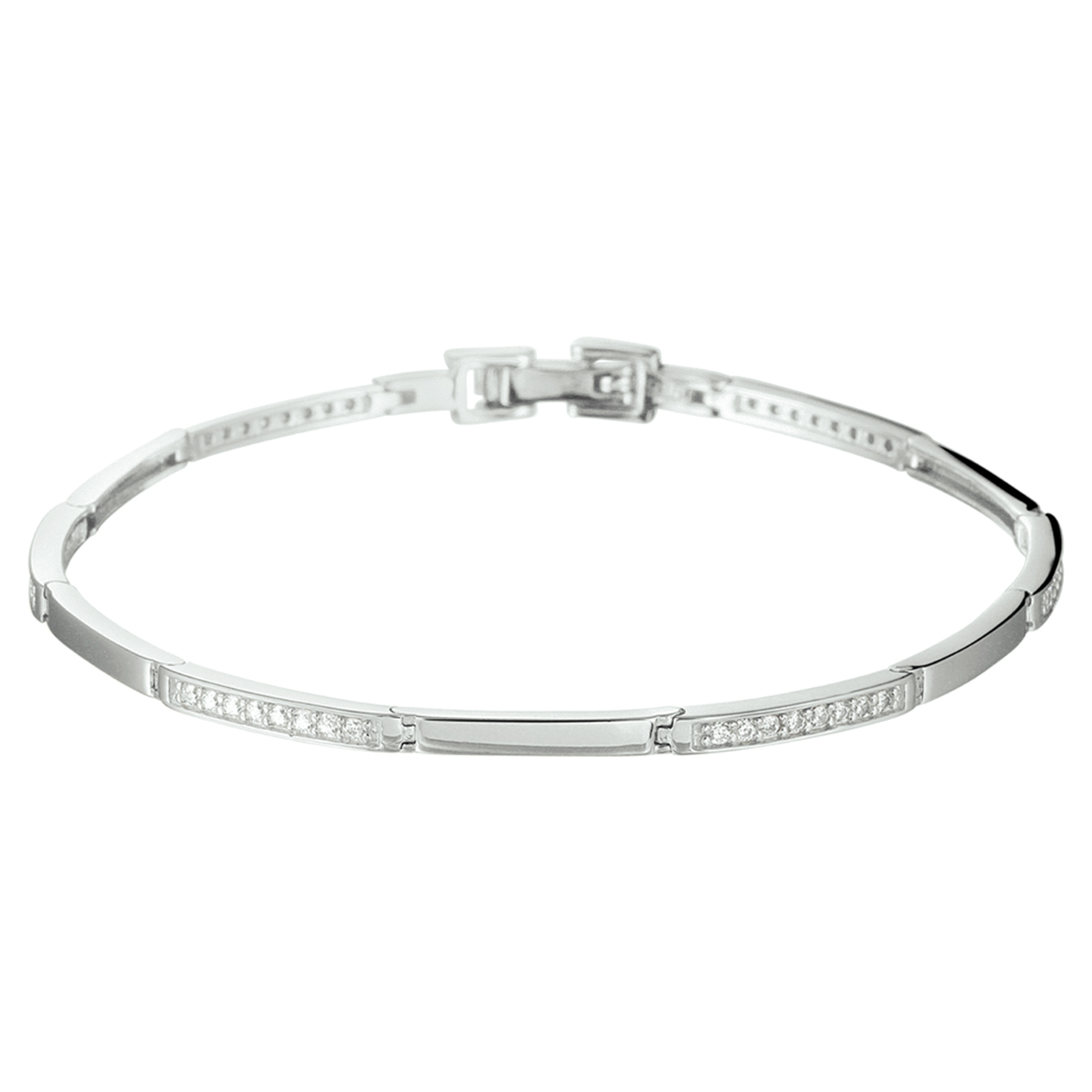 Elegante stijlvolle zilveren armband met een rijzetting van zirkonia met een lengte van 18cm en een breedte van 2.5mm. Deze armband kunt u perfect combineren met een van onze sieraden uit onze collectie of met uw eigen sieraden stash!.
Verpakt per: 1
Doelgroep: dames
Breedte: 2.5 mm
Langste lengte: 18 mm
Zetting: entourage (rijzetting)