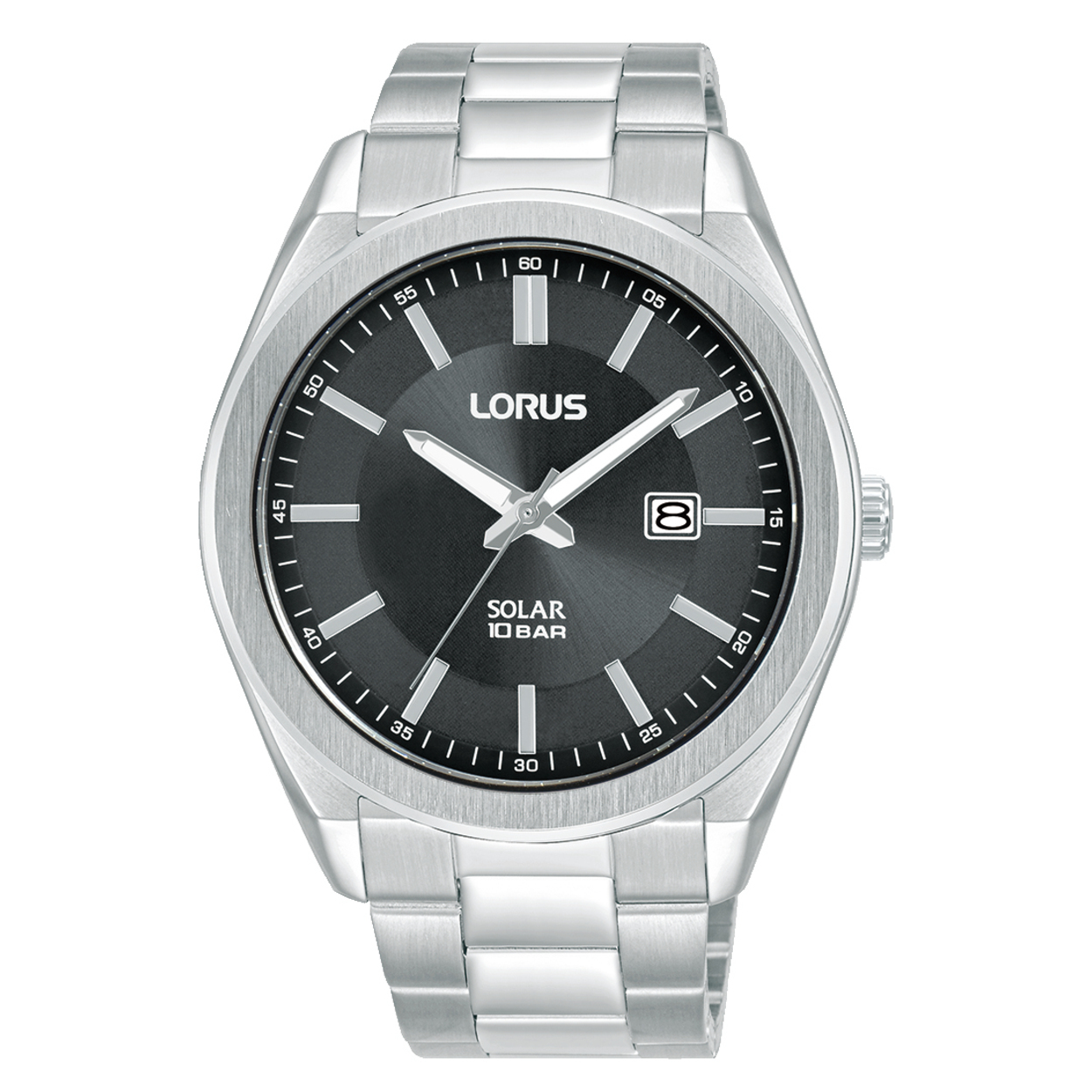 Dit is een herenhorloge van het merk Lorus. Het is een analoog horloge gemaakt van staal. De diameter van de kast is 42.5 mm en de kast is 11 mm dik.
De verdere specificaties van het horloge zijn als volgt:
Kastvorm: rond
Kastkleur: zilverkleurig
Kastmateriaal: staal
Bandbreedte: 22 mm
Bandlengte: 267.5 mm
Sluiting: vouwsluiting met drukker
Wijzerplaatkleur: zwart
Glassoort: hardlex mineraal glas
Waterdichtheid: 10 ATM
Techniek: solar