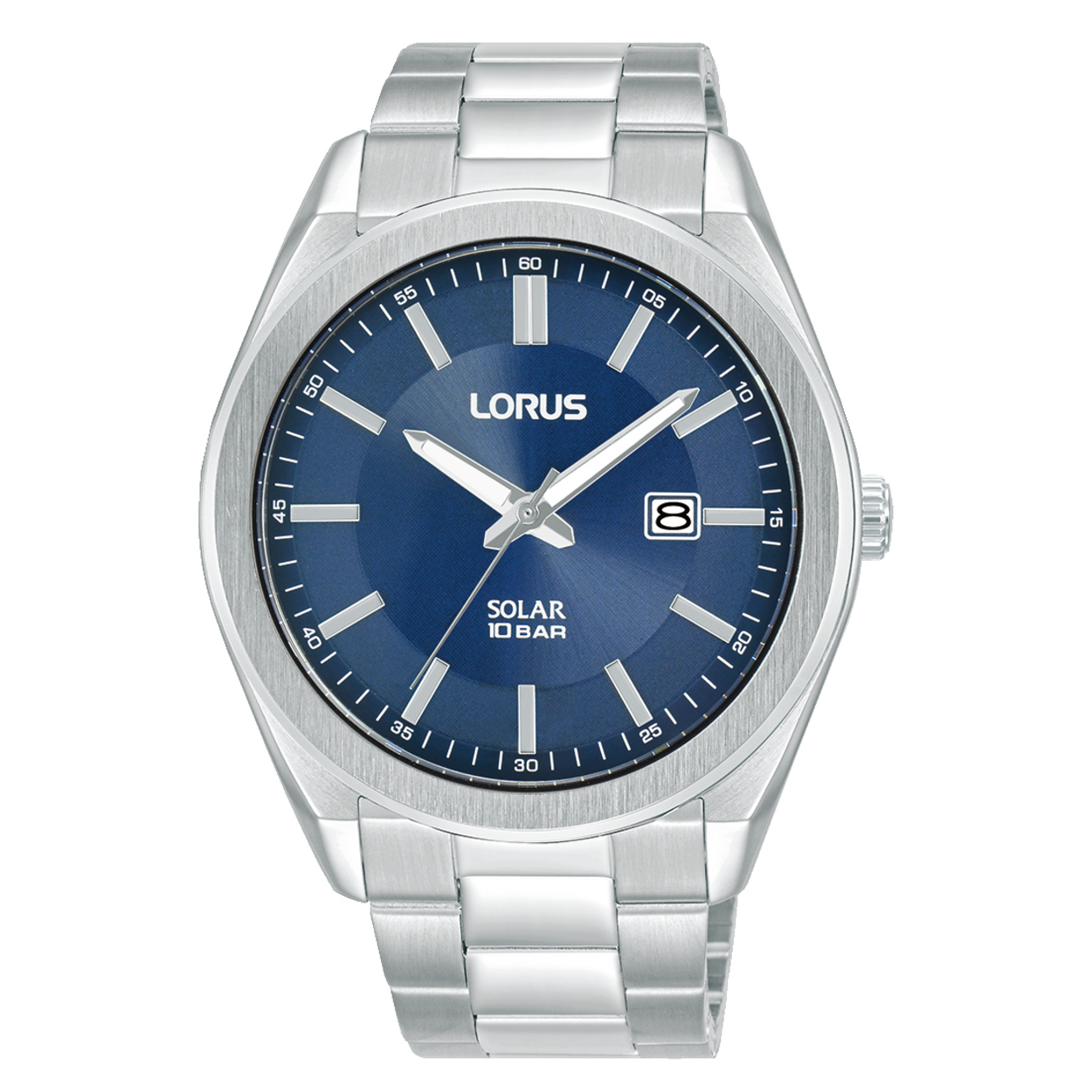 Dit is een herenhorloge van het merk Lorus. Het is een analoog horloge gemaakt van staal. De diameter van de kast is 42.5 mm en de kast is 11 mm dik.
De verdere specificaties van het horloge zijn als volgt:
Kastvorm: rond
Kastkleur: zilverkleurig
Kastmateriaal: staal
Bandbreedte: 22 mm
Bandlengte: 267.5 mm
Sluiting: vouwsluiting met drukker
Wijzerplaatkleur: blauw
Glassoort: hardlex mineraal glas
Waterdichtheid: 10 ATM
Techniek: solar