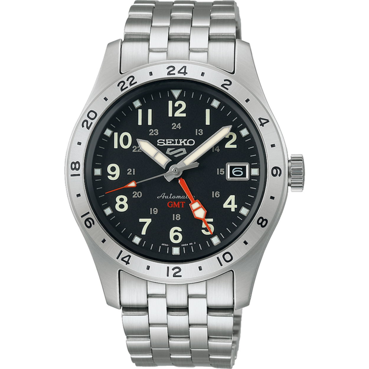 Seiko SSK023K1 Sports 5 Automatic GMT 39MM