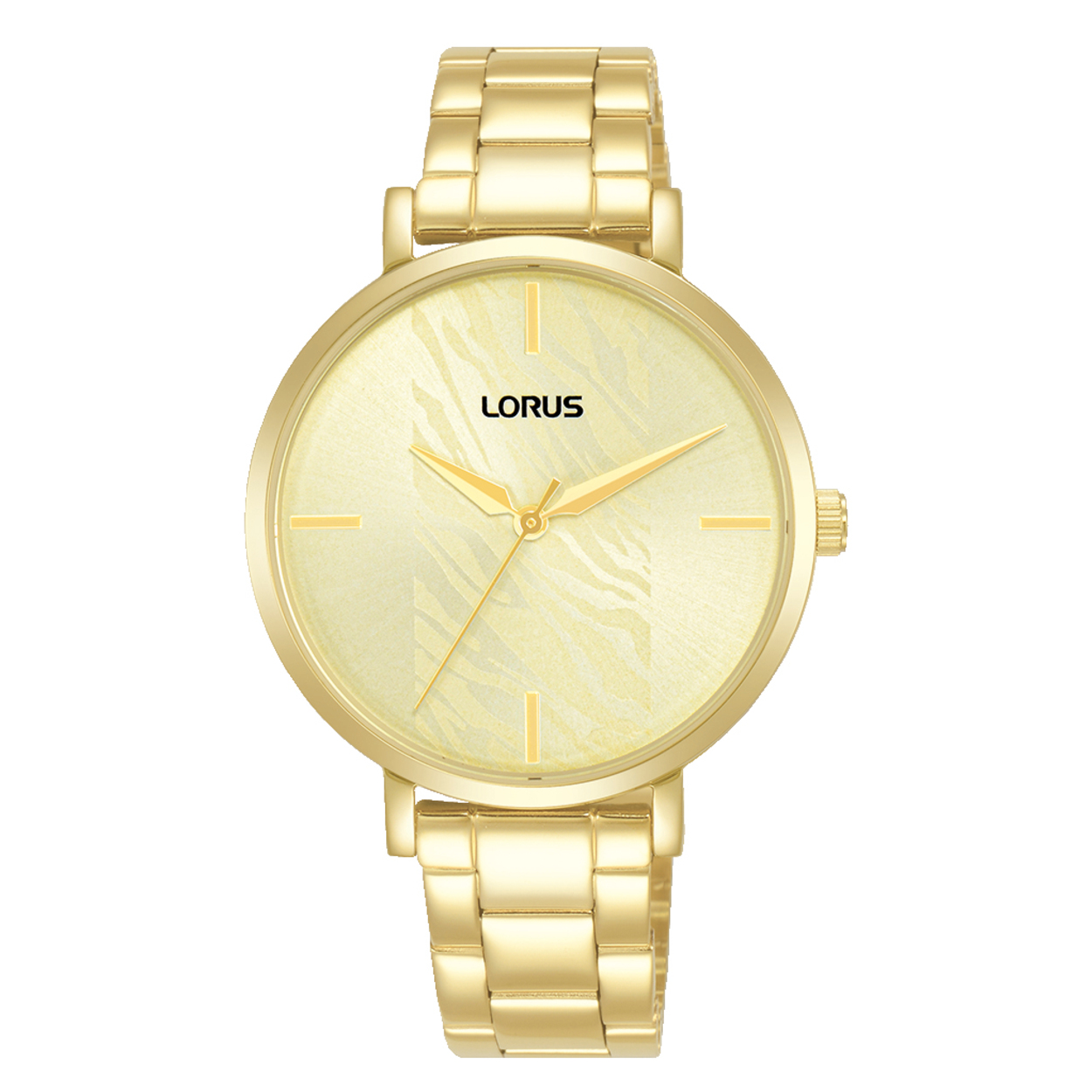 Dit is een dameshorloge van het merk Lorus. Het is een analoog horloge gemaakt van doublé. De diameter van de kast is 34 mm en de kast is 8 mm dik.
De verdere specificaties van het horloge zijn als volgt:
Kastvorm: rond
Kastkleur: goudkleurig
Kastmateriaal: doublé
Bandbreedte: 14 mm
Bandlengte: 234 mm
Sluiting: vouwsluiting met drukker
Wijzerplaatkleur: champagne
Glassoort: hardlex mineraal glas
Waterdichtheid: 5 ATM
Techniek: quartz