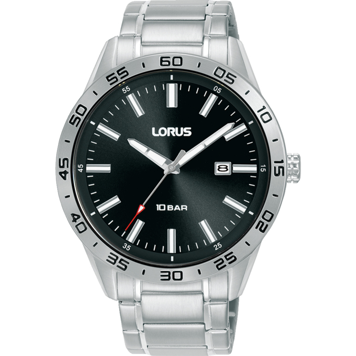 Dit is een herenhorloge van het merk Lorus. Het is een analoog horloge gemaakt van staal. De diameter van de kast is 42 mm en de kast is 11 mm dik.
De verdere specificaties van het horloge zijn als volgt:
Kastvorm: rond
Kastkleur: zilverkleurig
Kastmateriaal: staal
Bandbreedte: 20 mm
Bandlengte: 252 mm
Sluiting: vouwsluiting met drukker
Wijzerplaatkleur: zwart
Glassoort: hardlex mineraal glas
Waterdichtheid: 10 ATM
Techniek: quartz