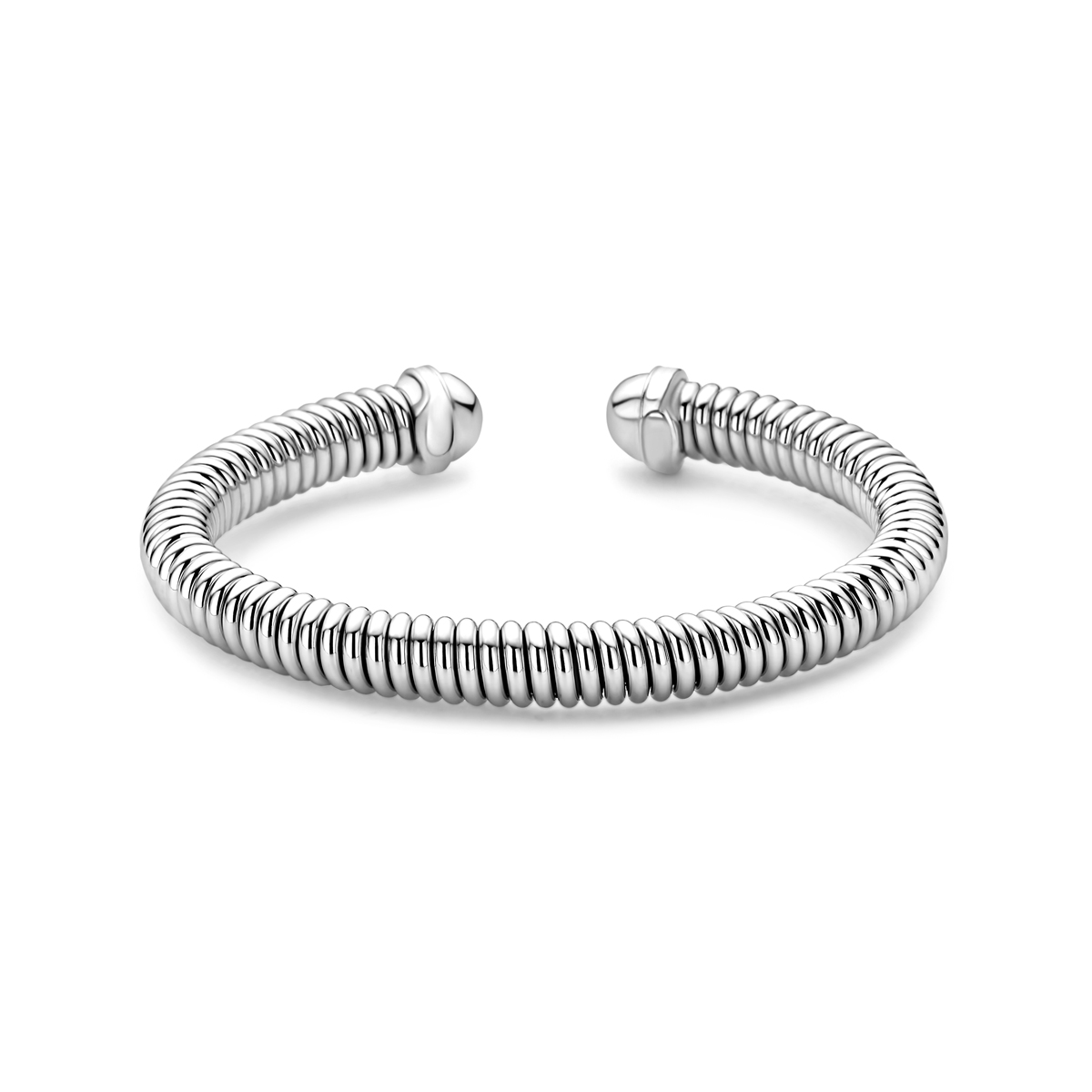 Gerhodineerd 925 zilveren spang armband.