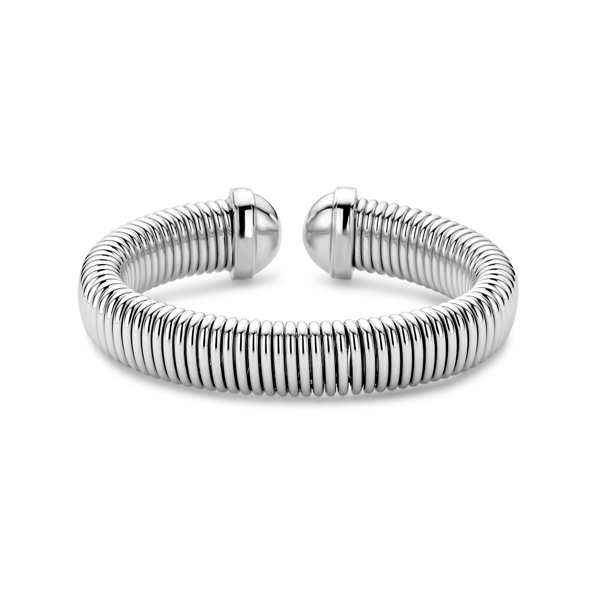 Gerhodineerd 925 zilveren spang armband.