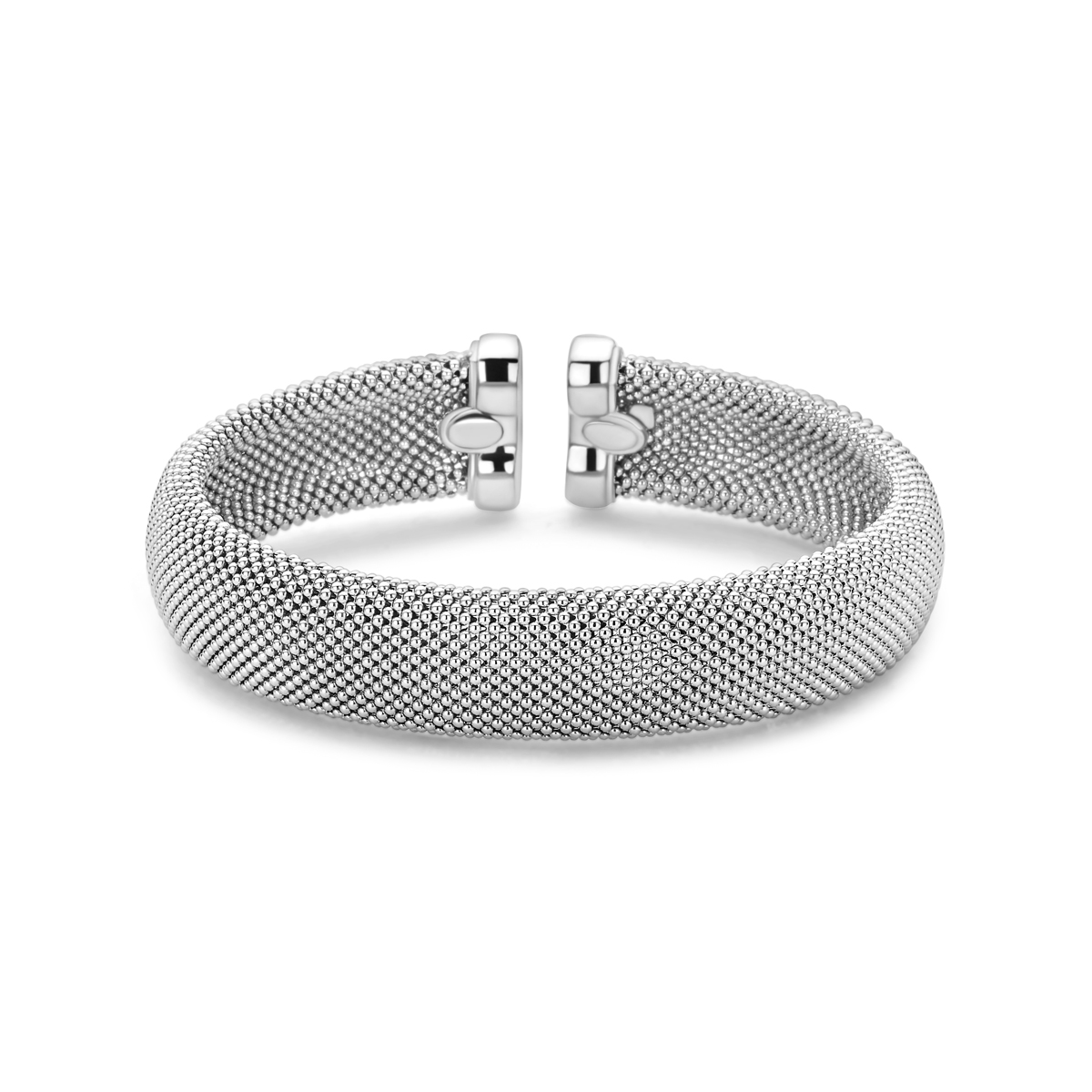 Gerhodineerd 925 zilveren spang armband.
