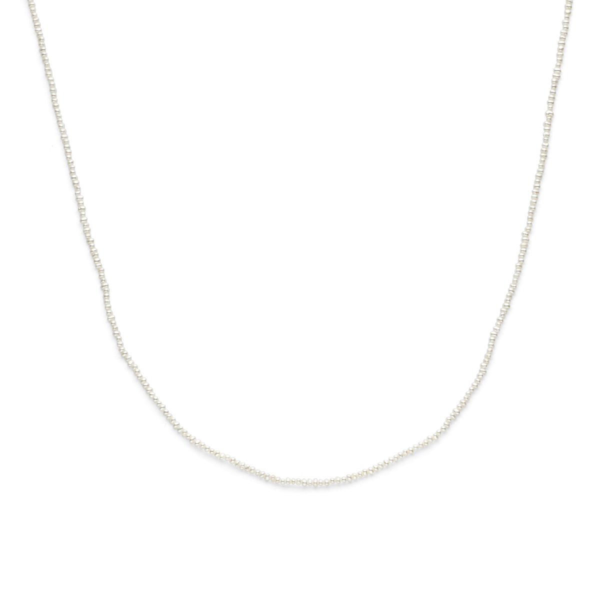 parelcollier, zw parel 2,5mm 41+4cm