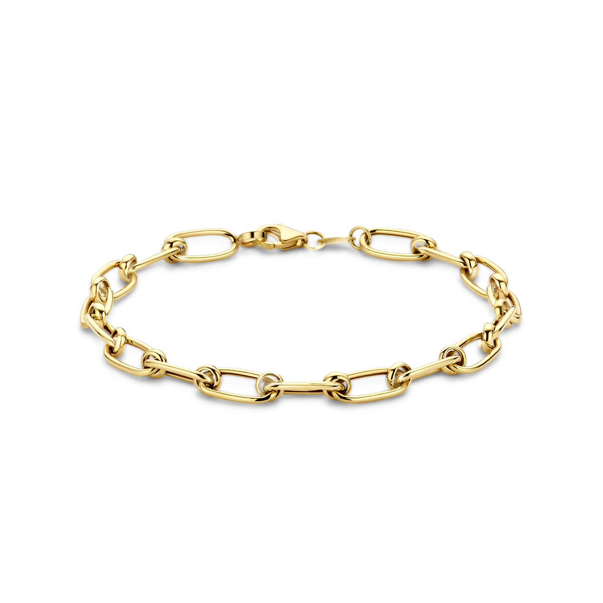 gouden armband, ovalen 6,5mm 19cm