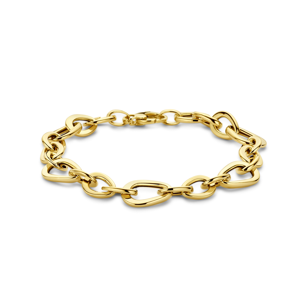 GEELGOUDEN ARMBAND 19CM 