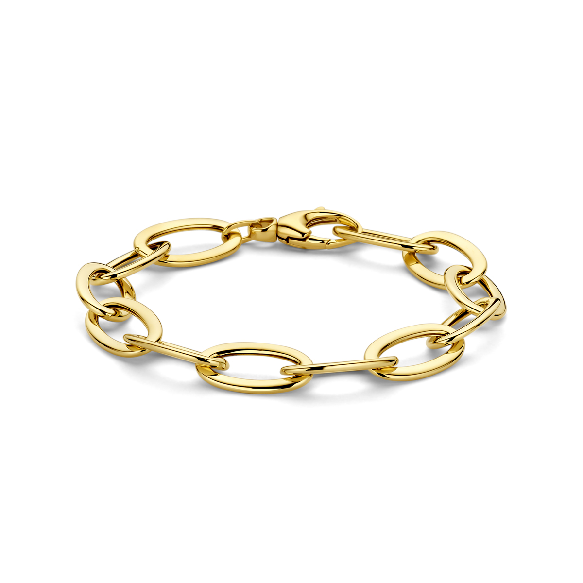 GEELGOUDEN ARMBAND 19CM