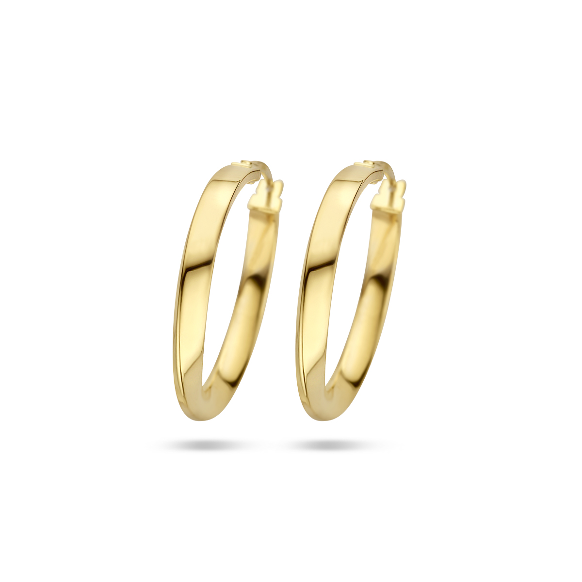 gouden oorringen slag 24.5 x3mm