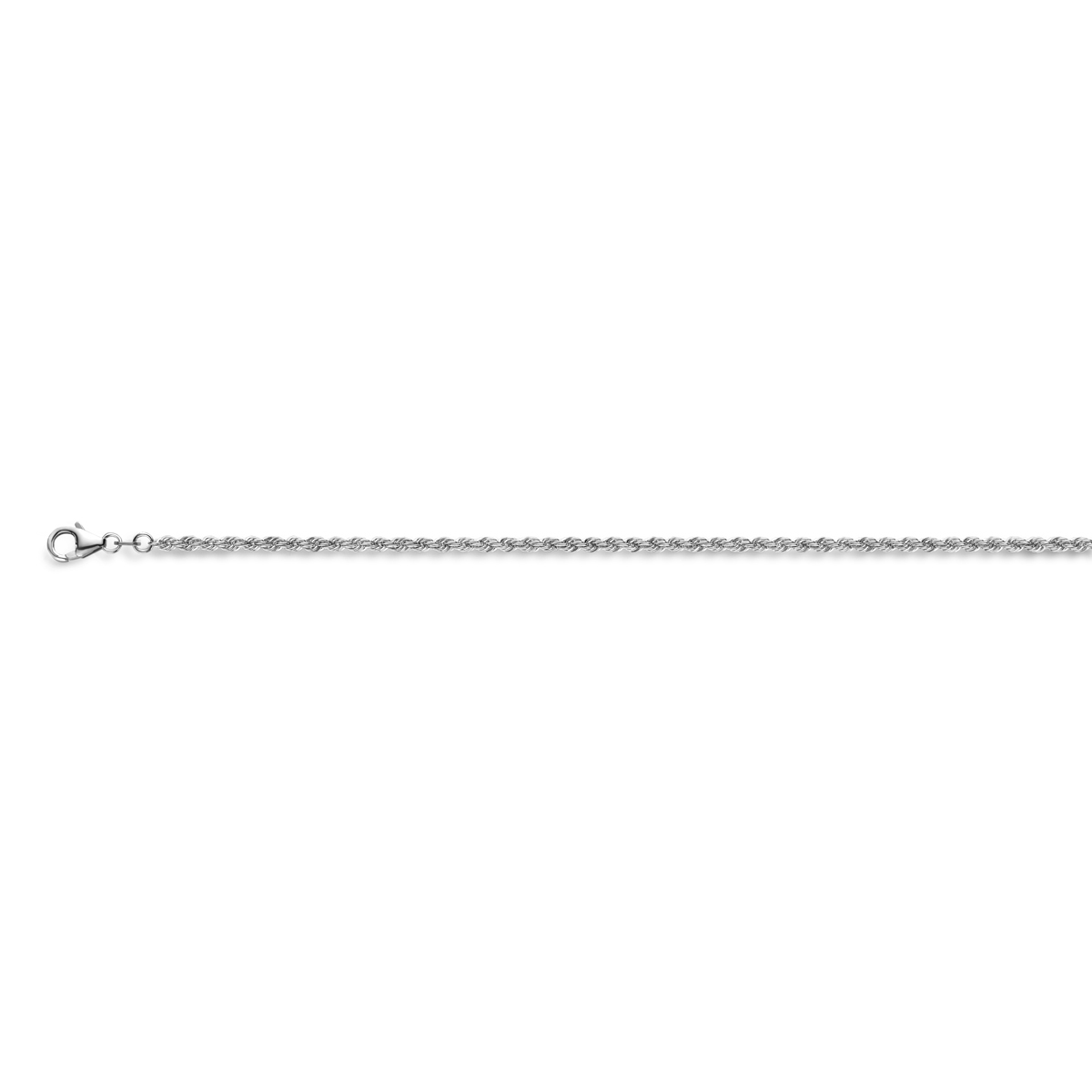 zilveren collier, koord massief 2,7 mm 60cm