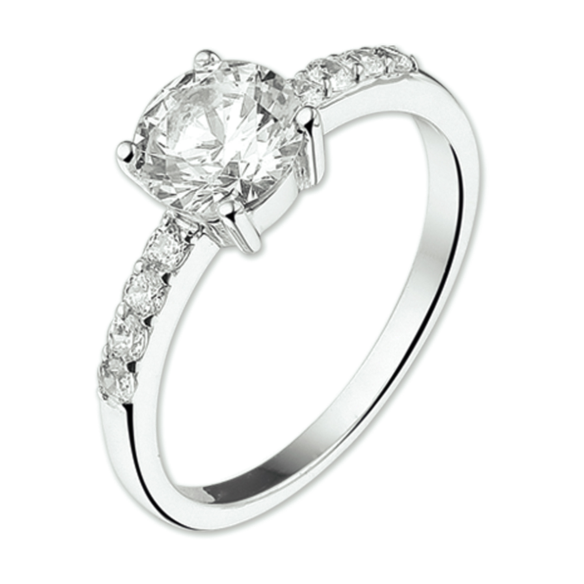 De ring is gemaakt van gerhodineerd zilver en is zilverkleurig. Het is een sieraad voor dames.