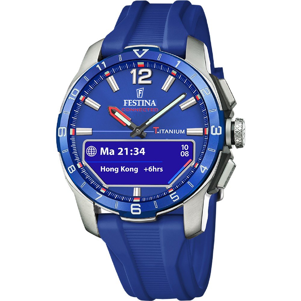 Ontdek de Festina Connected D, een horloge ontworpen voor de moderne man die zowel elegantie als functionaliteit waardeert. Dit model biedt de klassieke uitstraling van een traditioneel horloge met de innovatie van verbonden technologie. De belangrijkste eigenschap is de perfecte combinatie van een analoge wijzerplaat en een klein digitaal display, waardoor je gemakkelijk toegang hebt tot essentiële informatie van je smartphone. Ideaal om verbonden te blijven zonder stijl op te offeren.