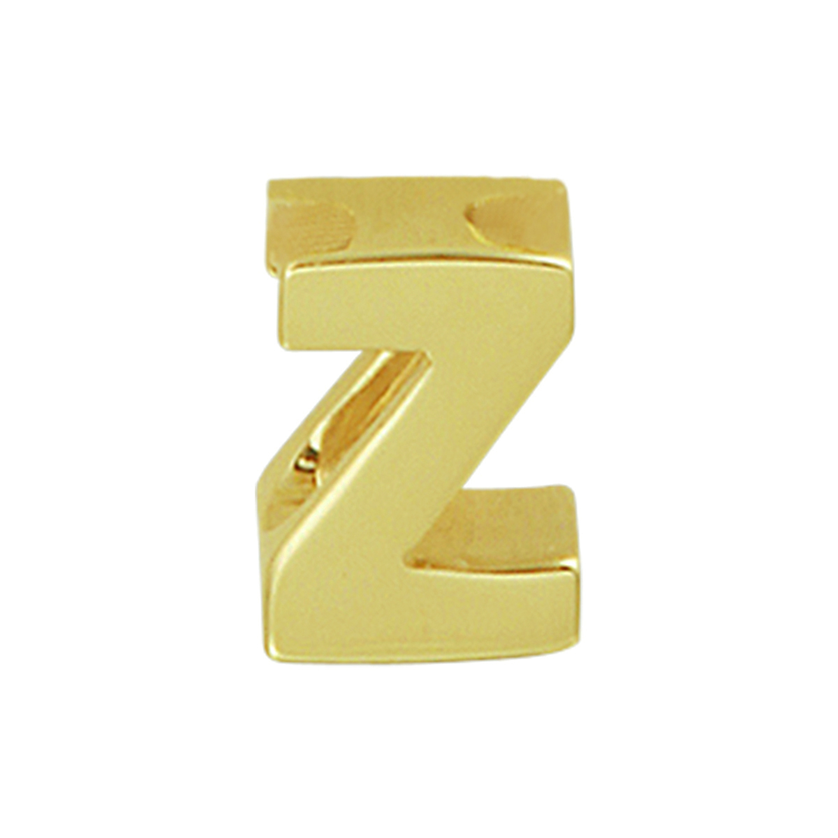 14k Geelgouden hanger uitgevoerd in de letter Z. De hanger heeft een afmeting van 5.5x4.0mm.