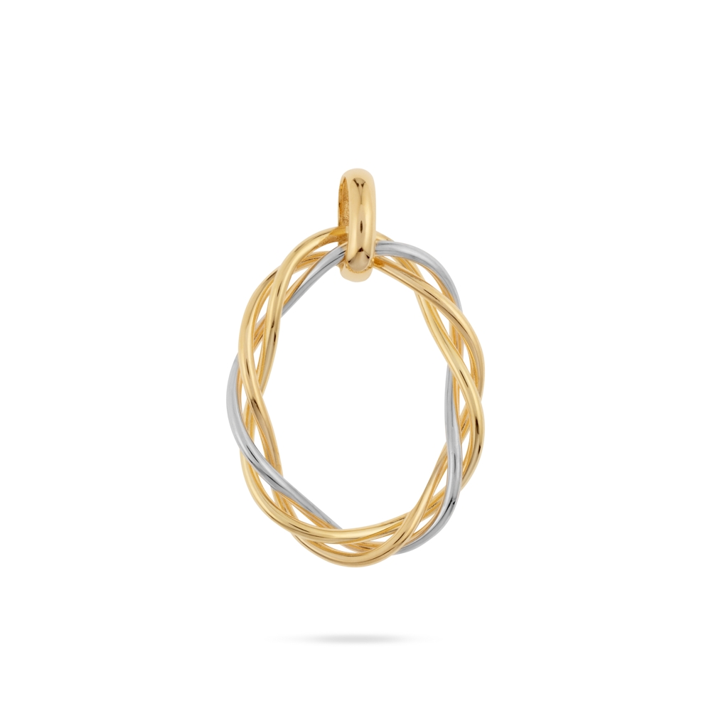 Dit is een hanger van het merk Swing Jewels. De kleur van het sieraad is wit en geelgoud.