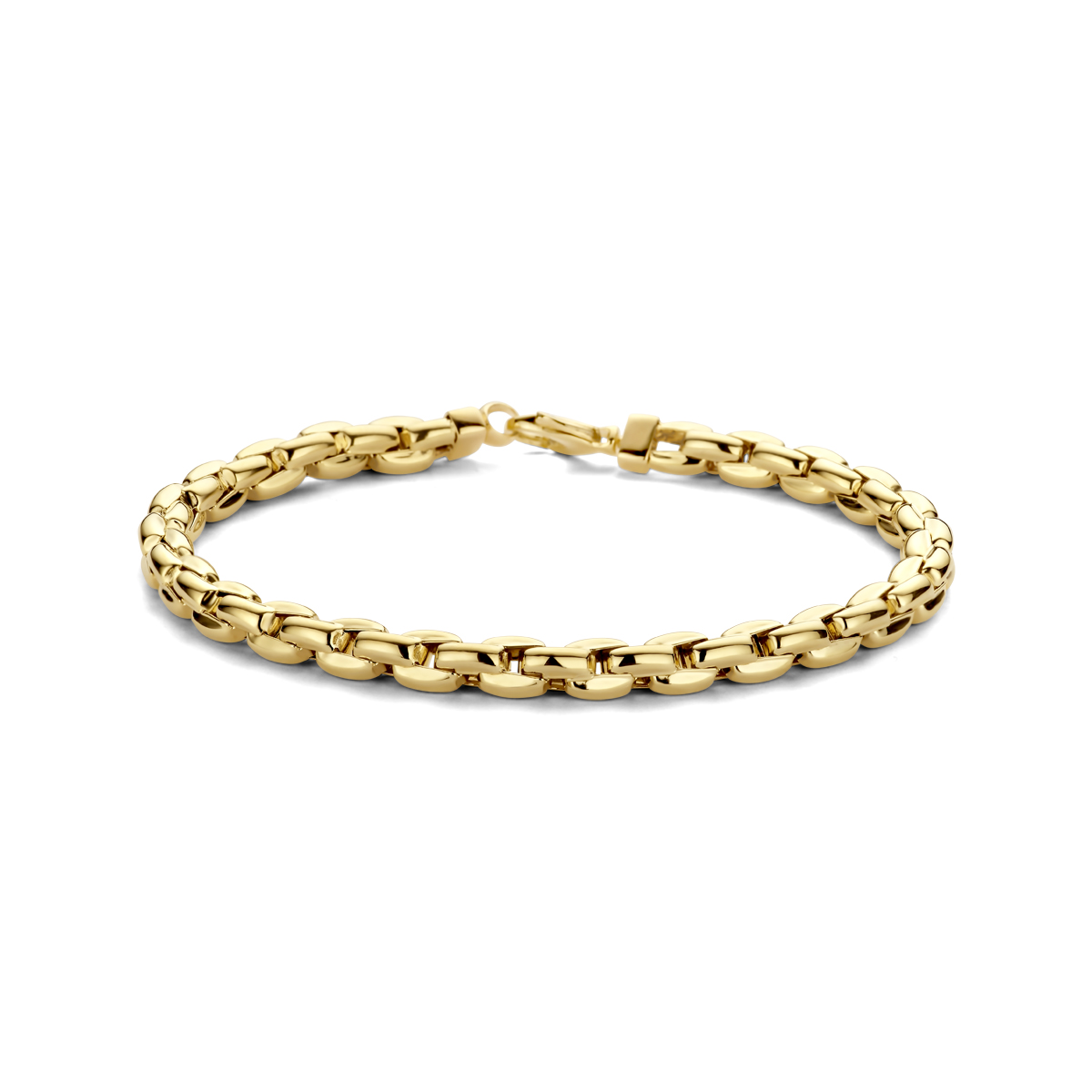 gouden armband, fantasie 5mm 19cm