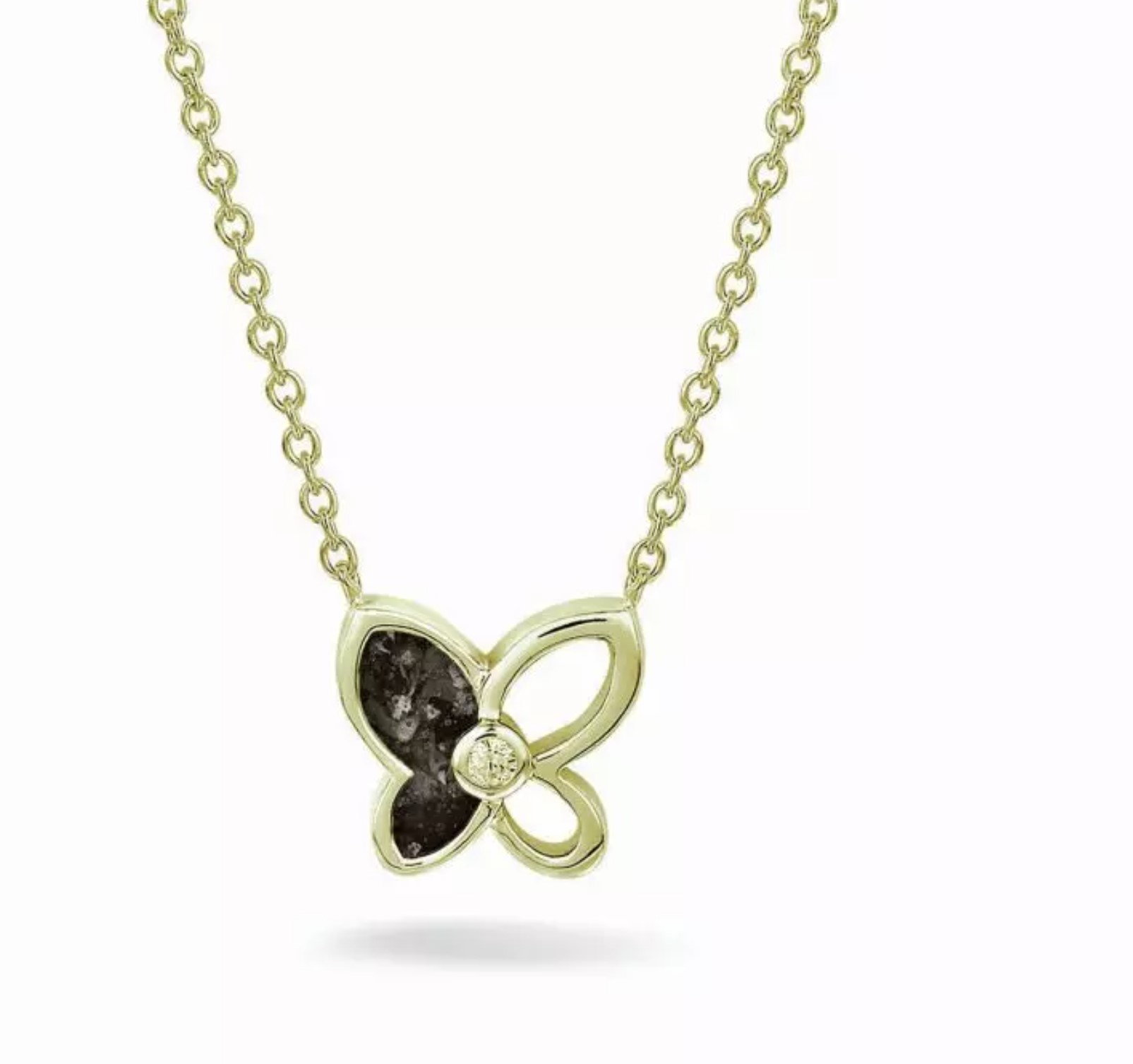 BUTTERFLY YELLOW PLATED NECKLACE
Verkrijgbaar in zilver of goud. (Vanaf 199 Euro)