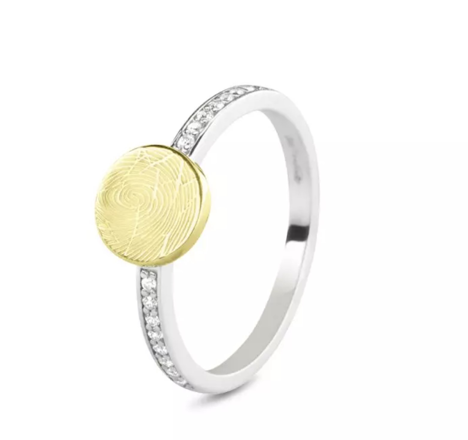 GEM BICOLOUR DISK RING - Diamant of Zirkonium
Verkrijgbaar in zilver of goud. Vanaf 299 euro