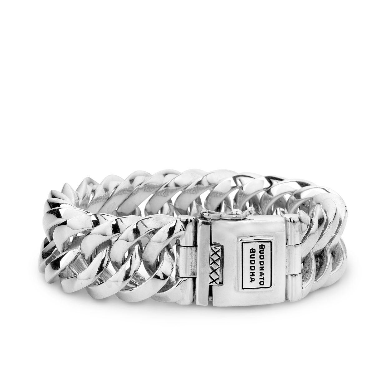Buddha to Buddha - Chain Big Armband zilver 080, maat E 19cm - 001J010800101