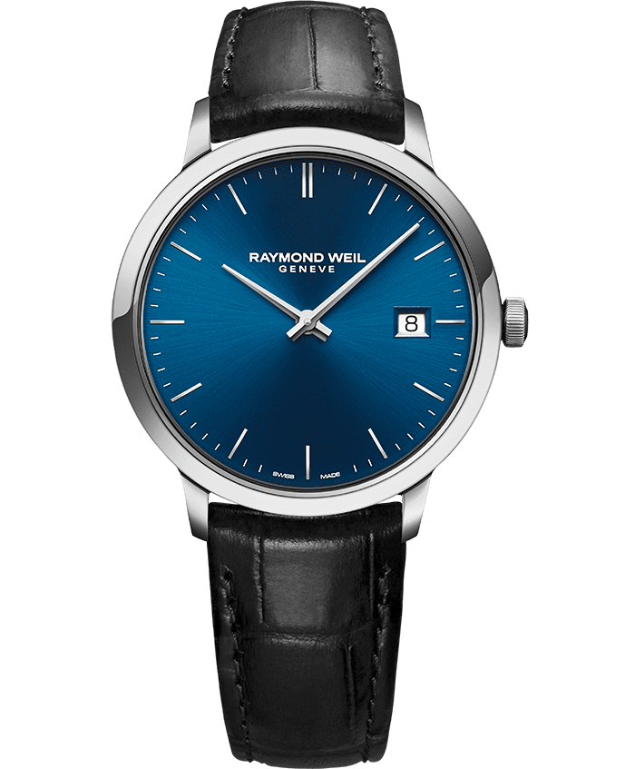 Dit is een horloge van het merk Raymond Weil gemaakt voor heren.
De specificaties zijn als volgt:
Kastmaat: 39 mm
Waterdichtheid: 5 ATM / 50 Meter / 165 Feet
Dit horloge heeft de volgende functies/eigenschappen:
Datumaanduiding