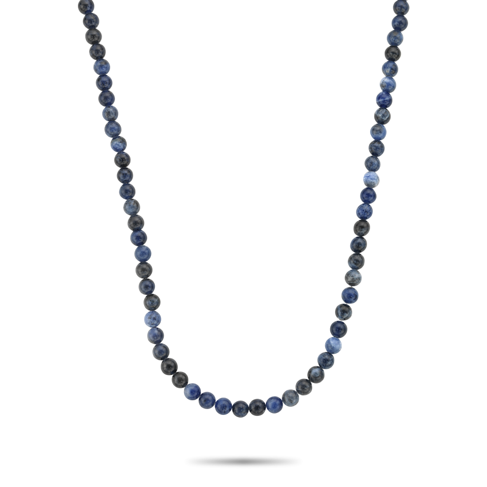 Rebel en Rose collier,  Midnight Blue - 6mm (55cm)