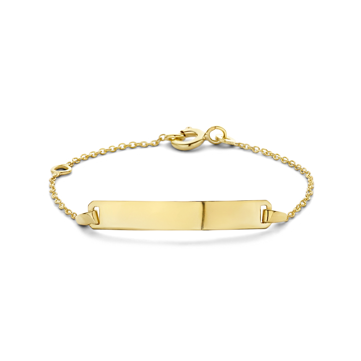9k graveerarmband plaat  9-11 cm 