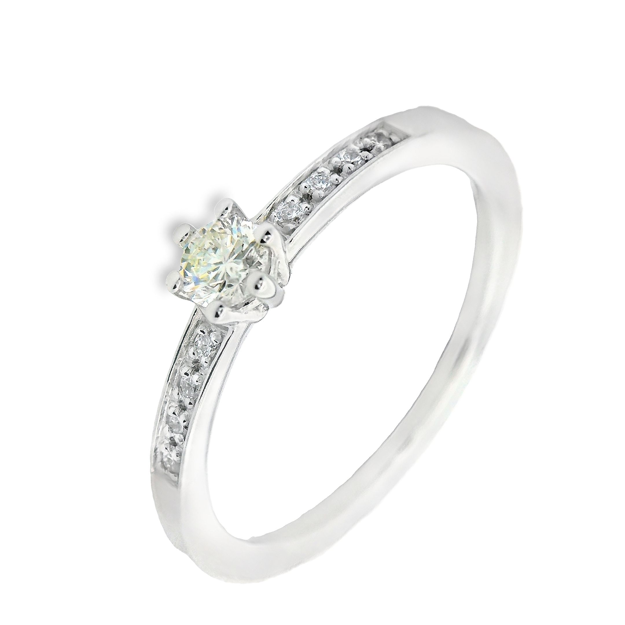 Deze ring van Louis Bros is vervaardigd uit 14 karaat witgoud (2.30gr) en is gezet met 9 briljant geslepen diamanten met een totaalgewicht van 0.19crt. Deze ring bestaat uit onze lijn van exclusieve modellen sieraden met prachtige designs van hoge kwaliteit.
De ring is verkrijgbaar in meerdere afmetingen.