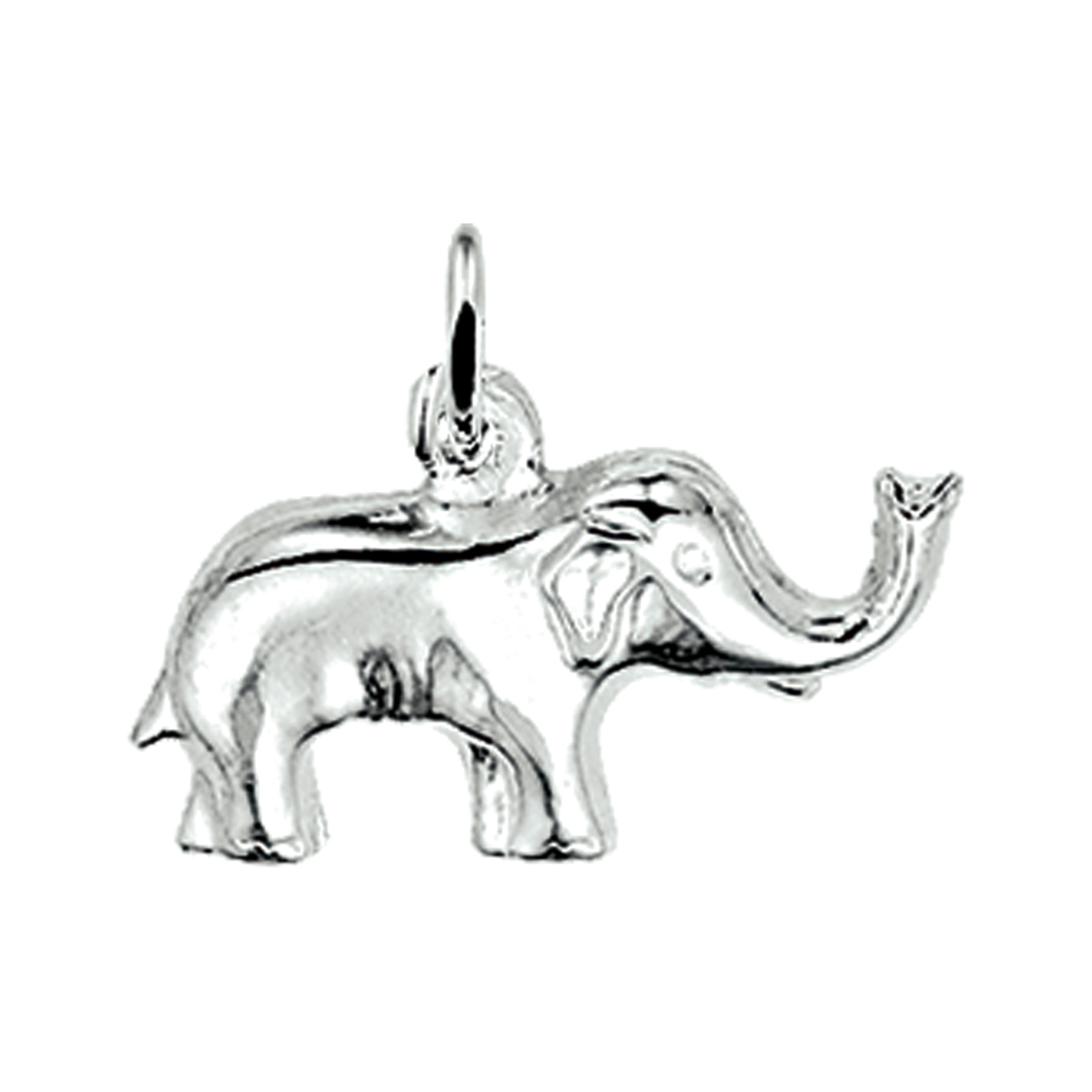 Zilver bedel/charm olifant hanger.
Breedte: 19 mm
Hoogte: 12 mm